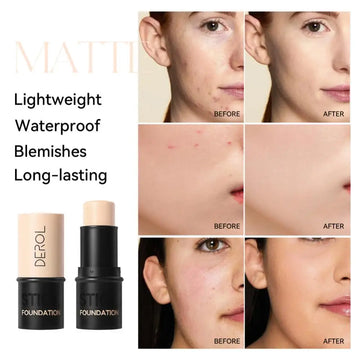 Waterproof Matte Finish Concealer Stick Foundation Pen: Natural Face Cosmetics
