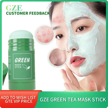Green Tea Cleansing Mask Stick: Natural Plant Moisturizing Cleanser