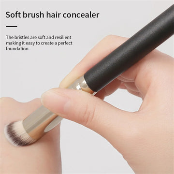 Seamless Cover Makeup Brushes: Foundation, Concealer, Angled Contour