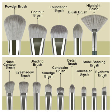13/14Pcs Soft Fluffy Makeup Brushes Set Women Cosmetic